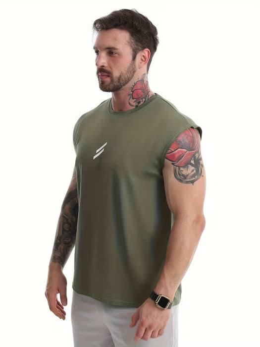 Camiseta Deportiva de Secado Rápido para Hombre - Sin Mangas, Ligera y Transpirable