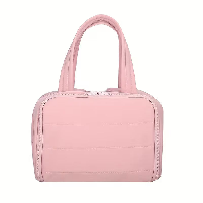 Maletín de Maquillaje de Gran Capacidad Extra con Apertura Ancha y Compartimentos Divididos para Viaje