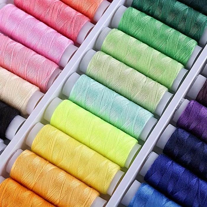 39 Colores de Hilo de Coser, Cupones de Hilos Pequeños de Poliéster