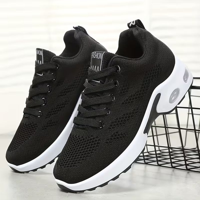 Zapatillas Deportivas Casuales para Mujer, Ligeras Transpirables con Cordones
