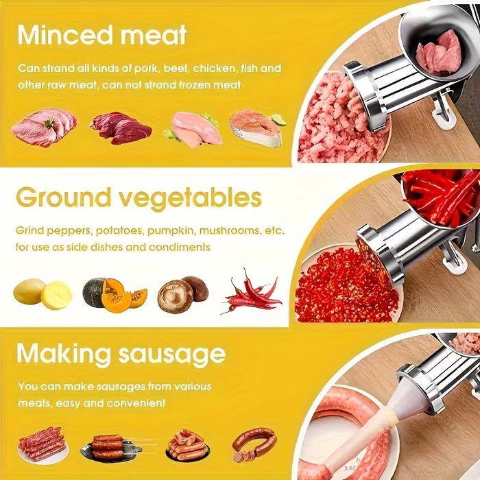 Picadora de carne y relladora de salchichas manual de alta resistencia