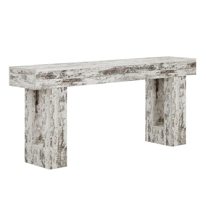 Mesa auxiliar de madera para sofá, mesa consola moderna de 63 pulgadas para sala de estar