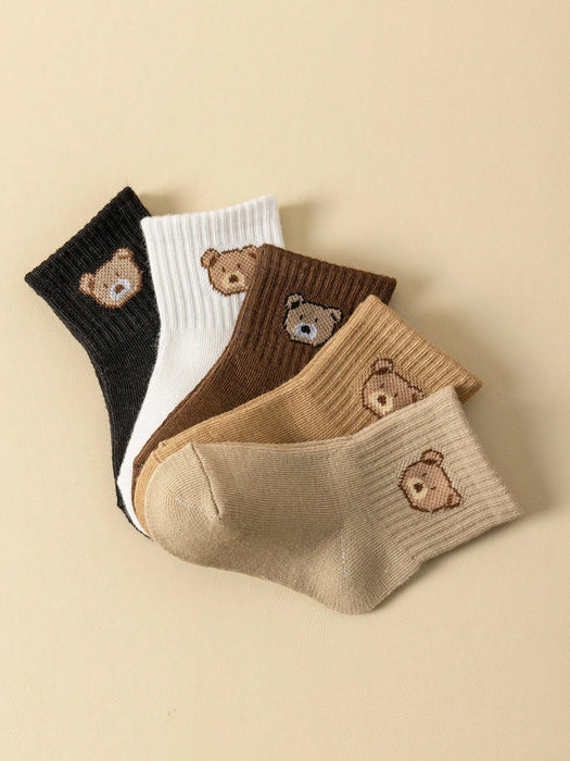 5 pares de calcetines para bebé, hasta el tobillo para niños pequeños