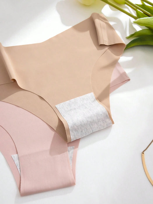 5pcs de ropa interior femenina sin costuras, braga invisible cómoda y amigable con la piel