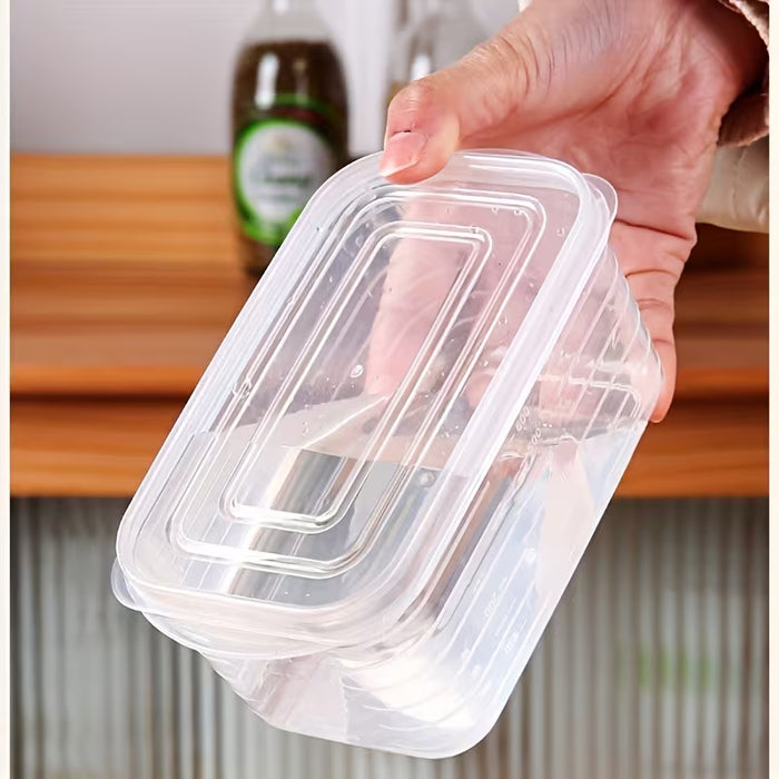 Juego de 8 recipientes para almacenamiento de alimentos con tapa abatible de 23.67 oz