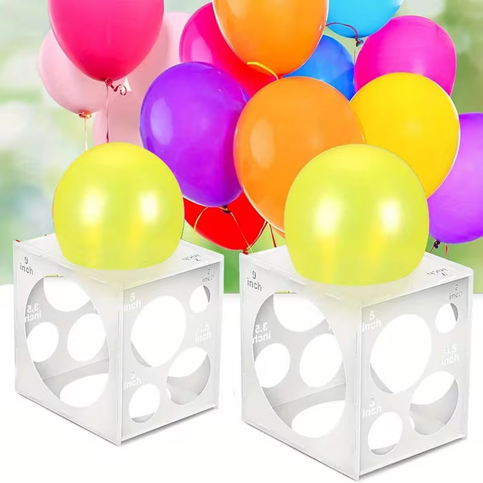 1 Juego de Caja de Globos de 11 Agujeros, Globos Plegables, Herramienta de Medición para Arcos de Globos