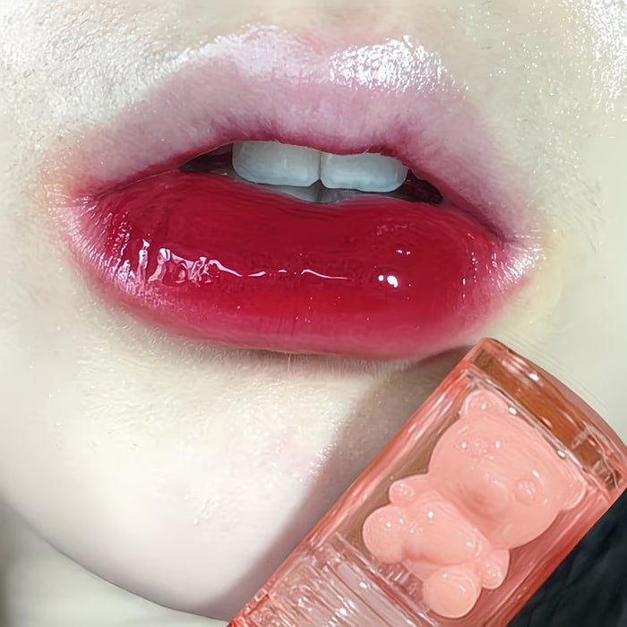 Brillo Labial Espejo Brillante Oso Pequeño Lindo