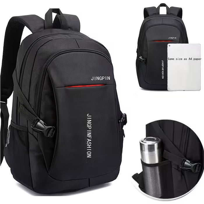 1 Mochila Compacta de Nylon para Hombre de Viaje de Gran Capacidad para Trabajo y Universidad