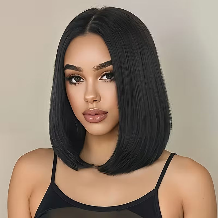 Peluca de cabello corto para mujer, apariencia natural 14inch