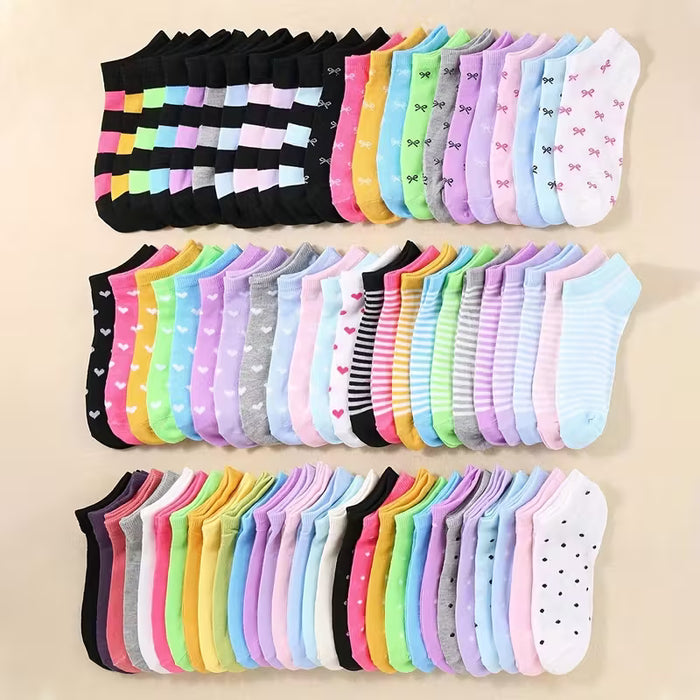 10 pares de calcetines para niñas diarios y de fiesta  aleatorios