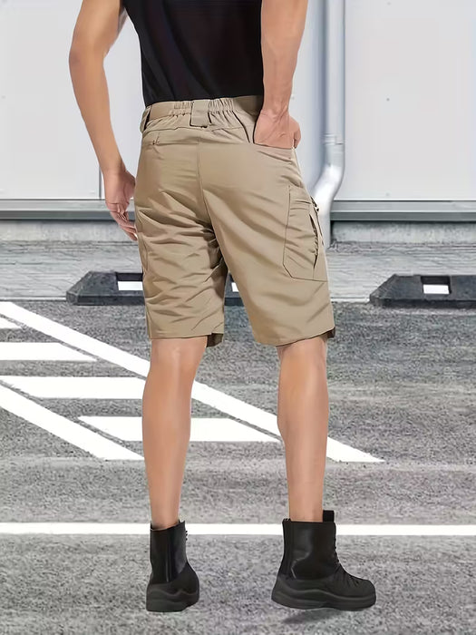 Pantalones cortos tácticos para hombre, múltiples bolsillos, para actividades al aire libre