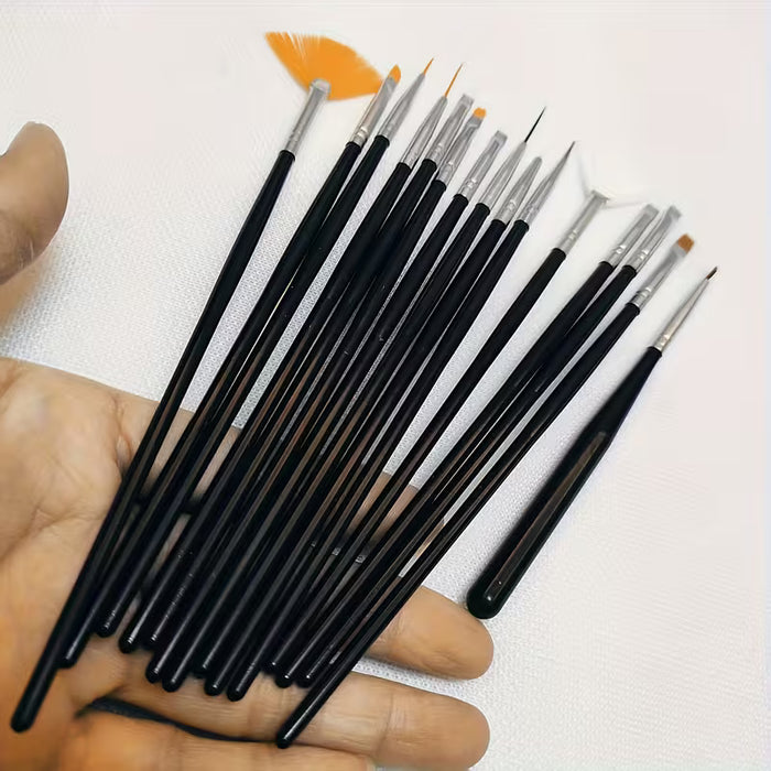 Juego de 15 Pinceles Multiforma para Detallado Versátil