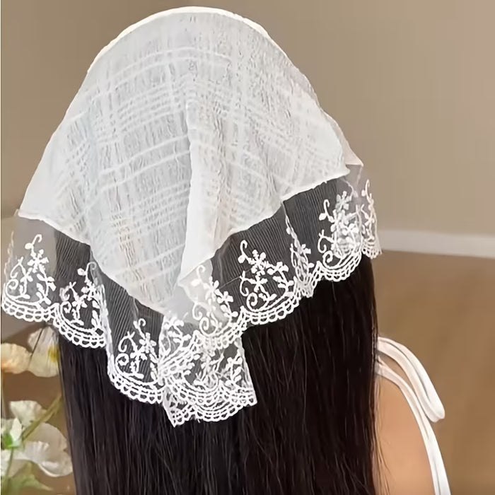 Pañuelos Triangulares Integrados, Accesorios para el Cabello Estilo Campestre