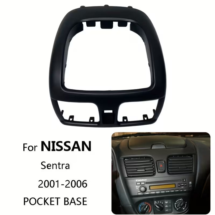 Kit de Montaje del Marco del Panel de Consola Central para for Nissan Sentra 2001 - 2006 con Bolsillo y Bisagra