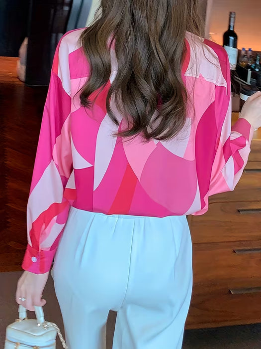 Camisa de viaje chic y elegante estilo europeo y americano para mujer