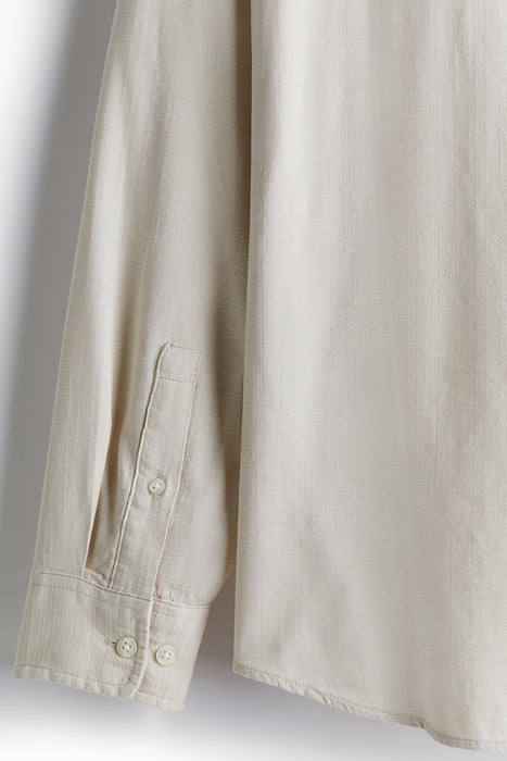 H&M Camisa texturizada de corte regular para hombre
