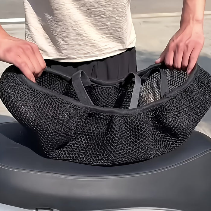 Funda de cojín de asiento modificado para motocicleta, almohadilla protectora de malla