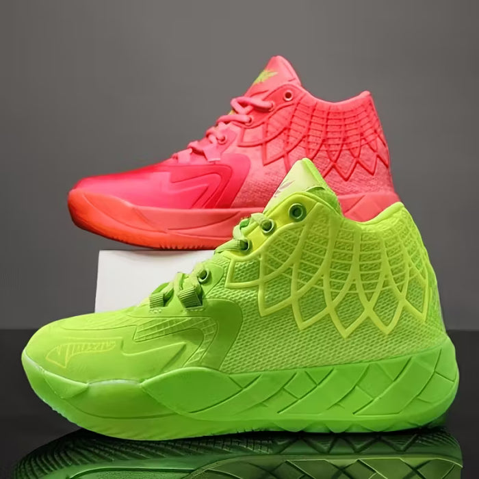 Zapatos De Baloncesto De Bloque De Color Para Hombres, Transpirables y Antideslizantes