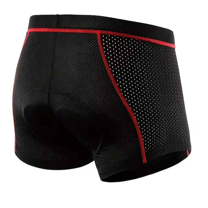Ropa Interior de Ciclismo para Hombres con Cojín de Silicona Absorbente de Impactos