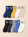 5pcs de calcetines deportivos para niños, con estampado de dibujos animados. - Quierox - Tienda Online