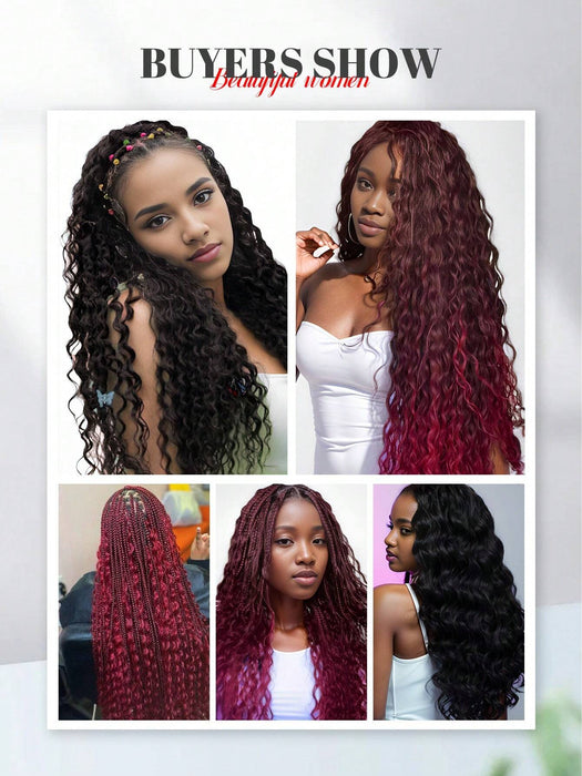 5pcs extensiones de cabello sintético largo, con ondas naturales, para mujer. - Quierox - Tienda Online