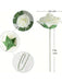 5pcs Flores de rosa artificiales blancas con tallos y 6 hojas, rosas falsas realistas - Quierox - Tienda Online