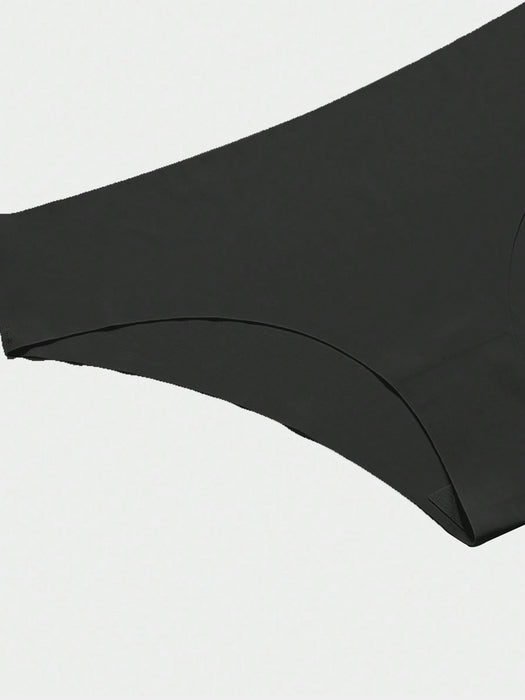Shein Paquete de 5 bragas sexys sin costuras para mujer de talle bajo, fina y transpirable