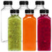 6 botellas de plástico con tapa, transparentes, vacías y reutilizables. - Quierox - Tienda Online
