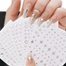 6 hojas de pegatinas de Metal plateado para uñas - Quierox - Tienda Online
