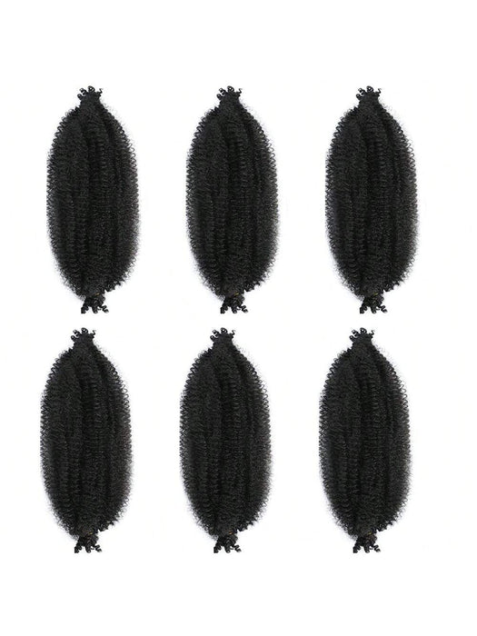 6 paquetes de extensiones de cabello afro trenzado, preestirado y esponjoso, para trenzas - Quierox - Tienda Online