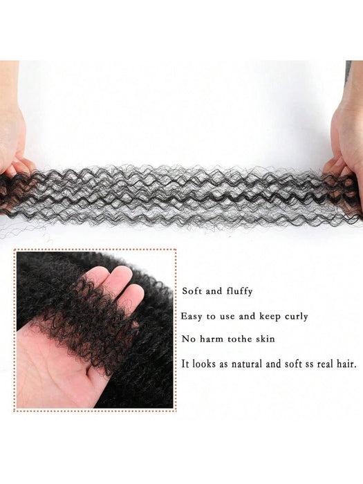 6 paquetes de extensiones de cabello afro trenzado, preestirado y esponjoso, para trenzas - Quierox - Tienda Online