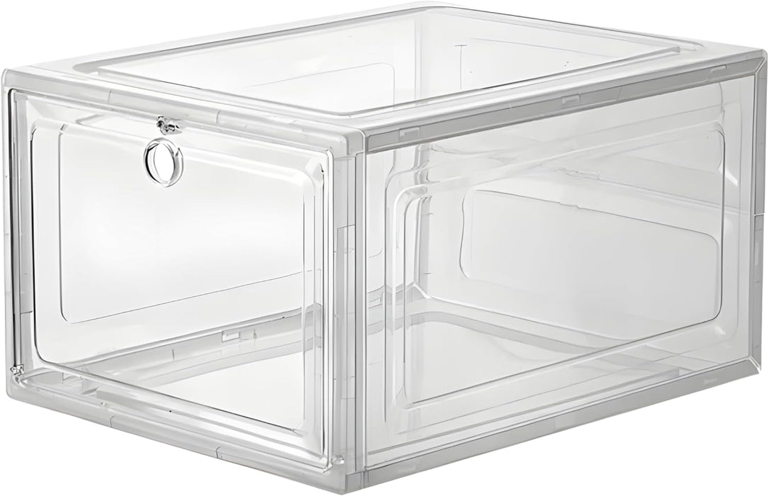 6 Piezas PREMIUM Cajas Zapatos Transparentes Apilables - Quierox - Tienda Online