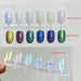 6 polvos de uñas Auroras, efecto espejo metálico, pigmento holográfico camaleón para uñas artísticas - Quierox - Tienda Online