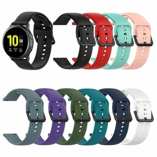 6 Reemplazo de pulsera de banda de reloj de reloj de silicona suave de 20 mm para Samsung Galaxy Watch Active - Quierox - Tienda Online