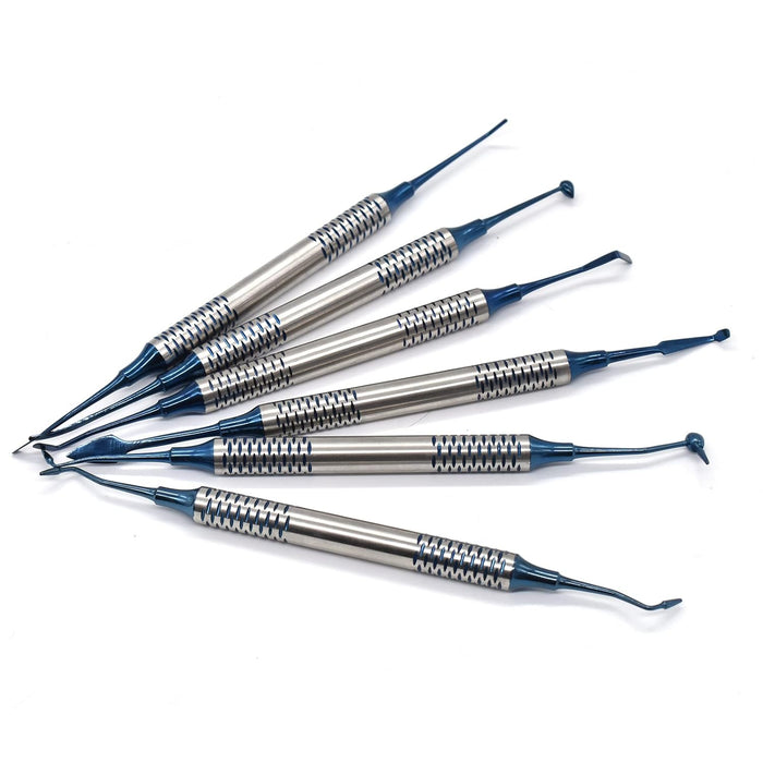 6 unids/kit de raspador de resina compuesto dental, espátula de llenado dental antiadherente - Quierox - Tienda Online