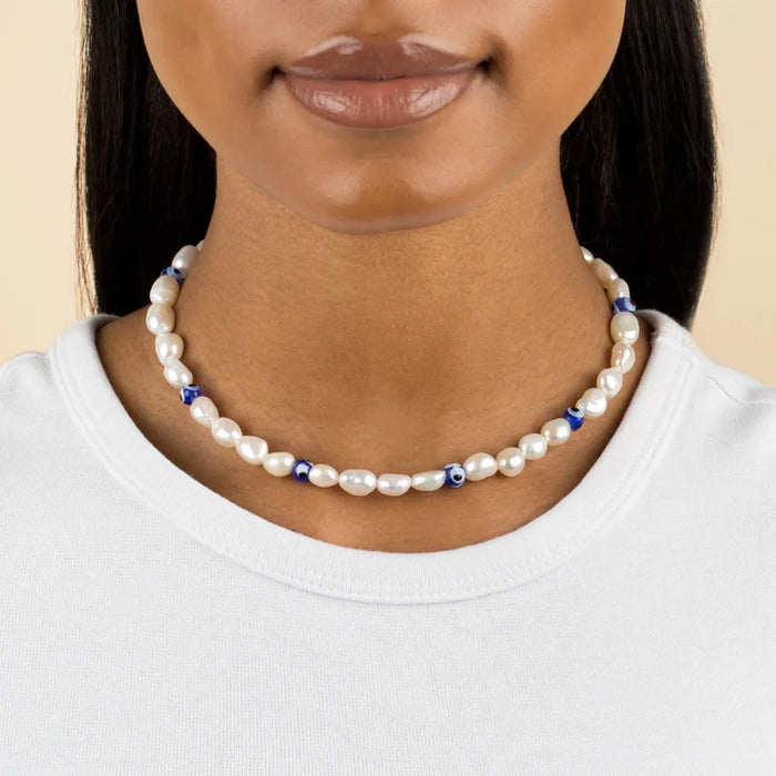 1pcs Collar de perlas con el ojo turco