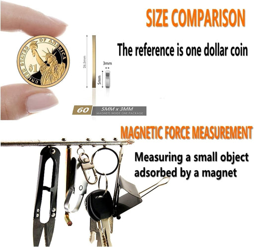 60 imanes pequeños, redondos para refrigerador - Quierox - Tienda Online