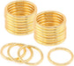 60 piezas 1 - 33/64'' Anillo de metal resistente dorado, anillos de acero multiusos - Quierox - Tienda Online