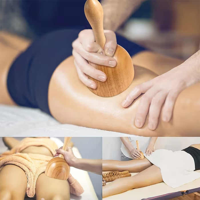 1 Herramienta de Masaje de Madera, Masajeador de Cuerpo Completo