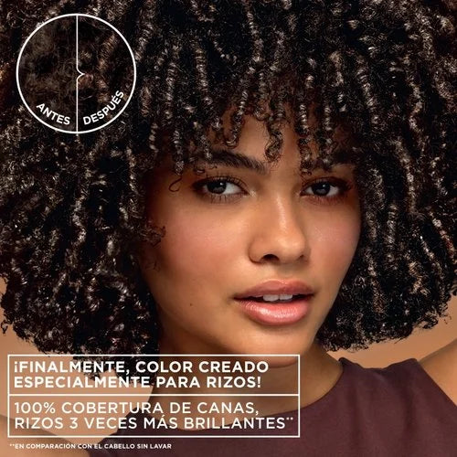 Tinte para rizos brillantes Nutrisse 0% amoníaco CR6 - Marrón dorado brillante (glaseado dorado)