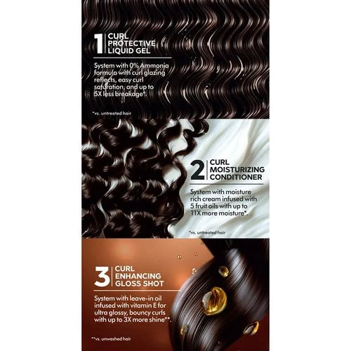 Tinte para rizos brillantes Nutrisse 0% amoníaco CR6 - Marrón dorado brillante (glaseado dorado)