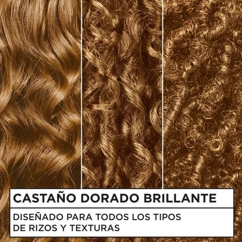 Tinte para rizos brillantes Nutrisse 0% amoníaco CR6 - Marrón dorado brillante (glaseado dorado)