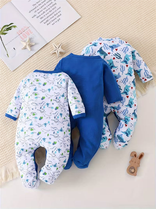 Body para bebé, Body con pies 100% para otoño e invierno para niños