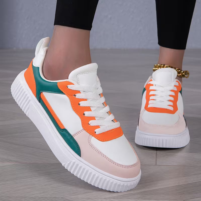 Zapatillas Deportivas, Colorblock, Cómodas y Transpirables