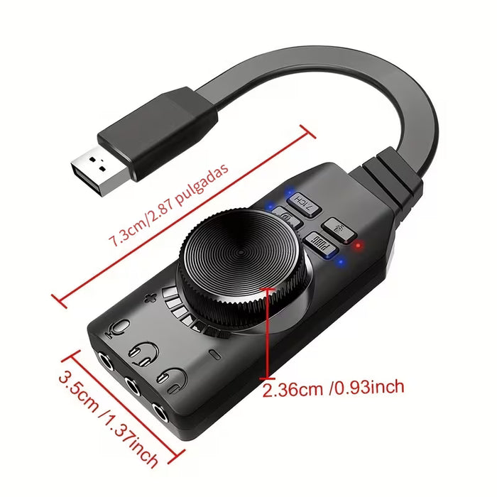 Amplificador de Altavoces de Juegos Externo con Control de Volumen