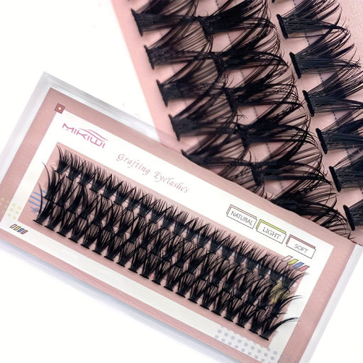 60pcs pestañas en racimo postizas naturales grupos de pestañas, extensión de pestañas - Quierox - Tienda Online