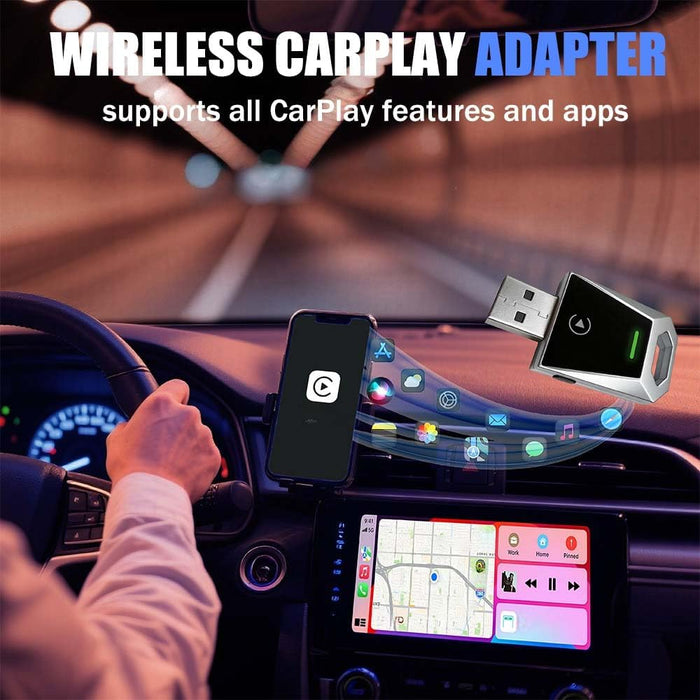 Adaptador Carplay, Convierte el Sistema Original de Cableado a Inalámbrico