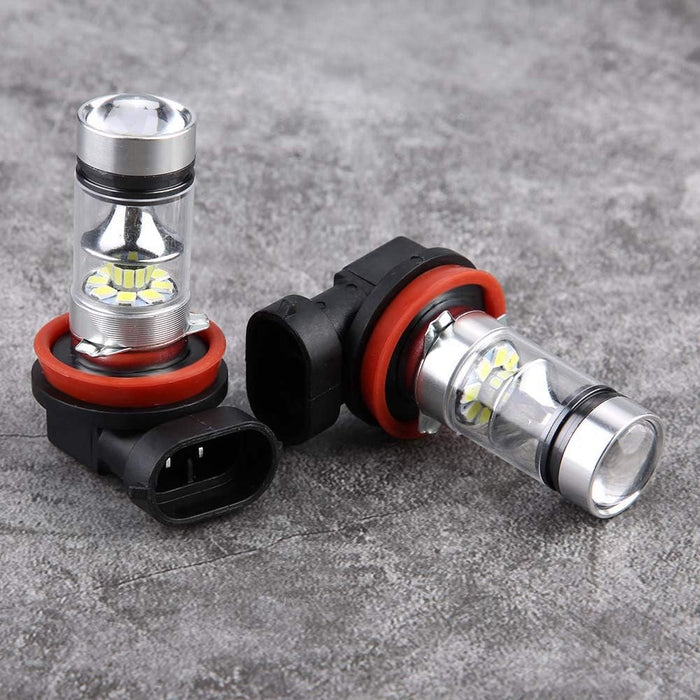 Shein Juego de 2 bombillas LED H11/ H9 para faros delanteros de coche antiniebla