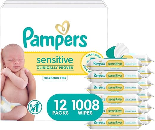 Pampers Sensitive Toallitas húmedas para bebés a base de agua