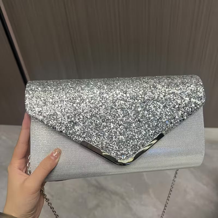 Bolso de fiesta clásico con lentejuelas elegante para mujer